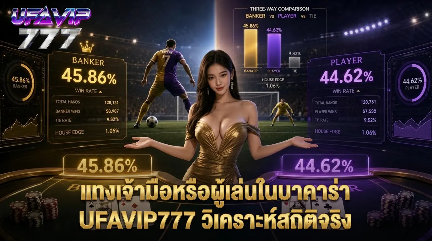 บาคาร่า Banker vs Player แทงฝั่งไหนดีกว่ากัน วิเคราะห์จากสถิติจริง