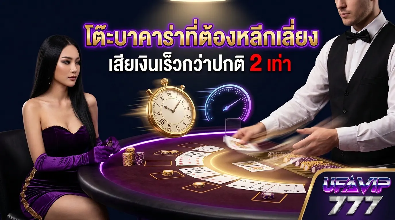 โต๊ะบาคาร่าที่ต้องหลีกเลี่ยง เสียเงินเร็วกว่าปกติ 2 เท่าไม่รู้ตัว